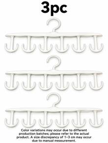 3pcs 12-Hook Plastic Hanger, Space-Saving Multi-Purpose Storage Hook Organizer, Durable Hanging Rack For Bras, Tank Tops, Halter Tops, Ties, Belts, Scarves, Hats, Accessories, Maximize Closet Bedroom Dorm RV Laundry Space, Mother's Day Gift - Multicolor - View 11