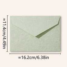 Retro Imitation Leather Texture Envelopes 10 Pieces. Soft Pastel Color Sheepskin Texture Paper Envelopes, Suitable For Wedding Invitations, Greeting Cards And Gift Packaging. - Sets - View 6