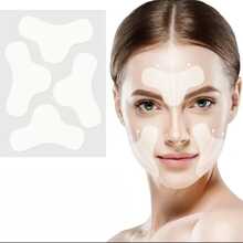 12/20/40pcs Facial Patches, Overnight Smoothing Face Patches, Y-Shaped Design For Facial Contours, Suitable For Forehead, Between Eyes, Around Mouth, Lips, And Eye Area - Clear - View 3