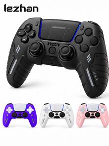Lezhan PS-5 Silicone Protective Set-Designed To Allow Charging Without Interference, It Is Compatible With PlayStation 5 Controllers And Most Third-Party Charging Docks. Featuring A Non-Slip, Sweat-Resistant Design, It Is An Ideal Gaming Accessory. - View 1