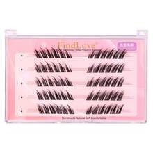 FindLove 60/120pcs Fox Eye Pre Glued Lashes End Eye Elongated Eyelashes Self Adhesive Eyelash 13mm Fox Style DIY Lashes Natural And Realistic False Eyelashes With Segmented Design Large Capacity Eyelash With Upward-Angled Suitable For Travel Makeup Tools - C - View 6