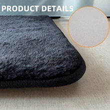 Pet Heating Pad 5V USB Electric Pet Mat, Suitable For Small Dogs And Cats, With Anti-Bite Cord, Soft Faux Rabbit Fur, 45x45cm/17.7x17.7inch, 10W - Multicolor - View 5