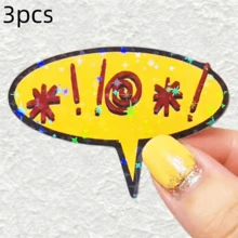 Yellow Bubble Speech Balloon With Bold Text, Suitable For Venting Emotions And Complaining - Waterproof Vinyl Sticker - Durable Smooth Surface, Self-Adhesive Bumper Sticker, Suitable For Cars, Windows, Laptops, Trucks, Water Bottles - Multi-Functional Durable Design, Car Sticker - one-size - View 11