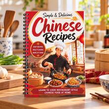 中式居家烹飪食譜螺旋筆記本，簡單美味的中式料理食譜手冊，在家還原餐廳風格家常菜，中式烹飪學習參考書，家庭廚房食物準備教學筆記本 - 款式2 - 查看 4