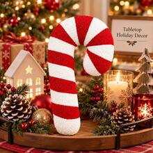 Christmas PPlush Candy Cane Shaped Decorative Cushion Pillow, Suitable For Christmas Atmosphere Decoration, Family Layout, Holiday Gifts. - Multicolor - View 7
