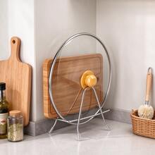 Stainless Steel Cutting Board Rack, Kitchen Pot Lid Holder, Countertop Drying Storage Rack, Suitable For Cutting Boards And Pot Lids - View 2