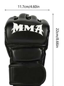 Half Finger MMA Boxing Gloves, Sanda Thickened Adult Gloves For Punching Bag, Sandbag, Combat And Fighting - Multicolor - View 7