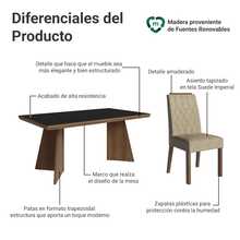 MADESA Dining Table & Chair Sets - Black - View 4