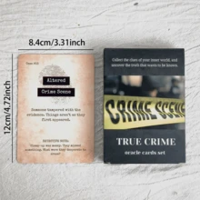 True Crime Oracle Cards, 50-Card Crime Scene Mystery & Detective Oracle Deck, Investigation Clues, Cold Case & Forensic Inspired Cards For Intuitive Readings, Self-Reflection, Mystery Lovers & True Crime Fans - Multicolor - View 10