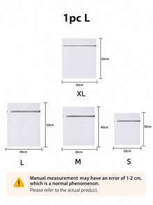 5pcs Grey Zipper Mesh Laundry Bags, Thickened Durable Multiple Sizes Laundry Protection Bags For Travel Storage, Essential Laundry Supplies, Clothing Protection For Delicate Clothing, High Fine Mesh, Minimalist Laundry Room Accessories - Grey - View 12