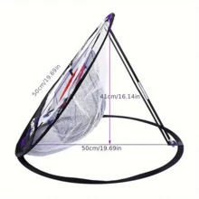 Black Golf Practice Net - Portable Foldable Pop-Up Golf Net, Golf Target Net, Practice And Improve Game Level, Used For Golf Sports Accessories, Golf Gifts, Outdoor Sports And Team Sports - One Size Fits All - View 5