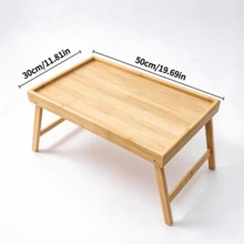 Foldable Bed Desk With Non-Slip Edge - Portable Slouchy Table, Can Be Used As Bed Reading Stand Or Breakfast Tray, Suitable For Bedroom, Dormitory, Window Sill And More - Random Color - View 8
