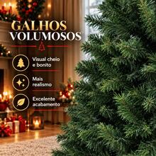Árvore De Natal 1,80m 1156 Galhos - Verde - Visão 3