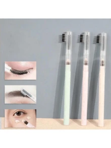 1pc 3-In-1 Multifunctional Makeup Brush Set, Eyebrow Brush, Eyelash Brush, Concealer Brush, Eye Blending Brush - Multicolor - View 1