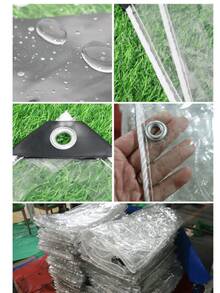 Heavy Duty Tear-Resistant Transparent Waterproof PVC Vinyl Tarp Cover, Winter Snow Protection, With Grommets, Suitable For Patio Accessories, Outdoor Camping Tents, Plant Greenhouse - A - View 9