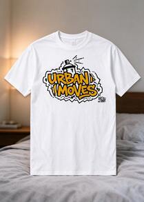 > Graffiti Spray Paint Graphic Tee Street Art Cotton Short Sleeve - White - View 10
