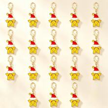 18pcs Christmas Star Keychains - Lucky Gift, Always By Your Side, Cute Bag Charm, Christmas Fashion Accessory, Elegant And Charming Keychain, High-Quality Decorative Keychain, Christmas Gift - Multicolor - View 2