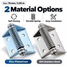Spring Hinge Cabinet Hinge Self-Closing Hinge Iron Hinge Distribution Box Cabinet Door Hinge Automatic Closing Reset Industrial Hinge Heavy Duty Hinge DIY Hardware Cabinet Hinge Self-Closing Spring Hinge Heavy Duty Metal Hinge Hardware - A - View 1