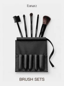 Eunarz Set Kuas Makeup Profesional 10 Buah, Kit Kosmetik Serat Sintetis Lembut - Set Kuas Makeup - View 1