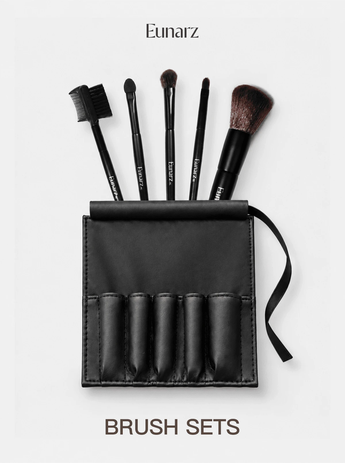 Eunarz Set Kuas Makeup Profesional 10 Buah, Kit Kosmetik Serat Sintetis Lembut - Set Kuas Makeup - View 1