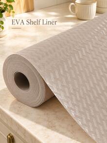 Roll Of Non-Slip EVA Drawer Liner/Moisture-Proof Mat. Reusable And Easy To Clean, This Protective Liner Simplifies Kitchen Cleanup; Suitable For Cabinets, Refrigerators, Vanity Drawers, And Shoe Racks. A Great Choice For Kitchen Use And Entertaining. - A - View 2