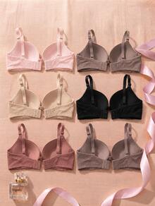 Women Bras & Bralettes - Black / Pink / Pale Pink / Champagne / Beige / Oyster - View 2