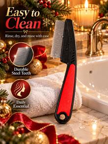 1pc Scalp Massage Comb, Dense Bristles Help Remove Dandruff And Deep Clean, Hair Styling Tool And Accessory - Multicolor - View 5