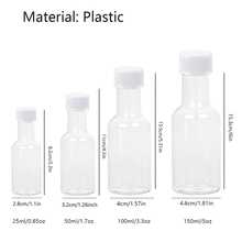 20pcs Small Plastic Bottles With Lids - Reusable Blank Bottles - Suitable For Sauces, Salad Dressings, Juices, Whiskey, Birthday, Wedding And Party Favors - View 3