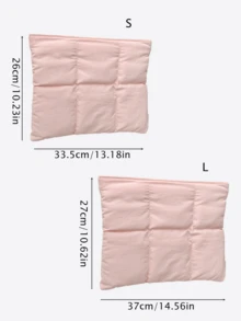 Solid Color Quilted Grid Laptop Storage Bag, Lightweight Shock-Absorbing 13/15 Inch Tablet Protective Sleeve - Multicolor - View 2