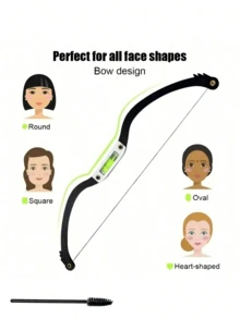 1pc Embroidered Eyebrow Ruler With Horizontal Design, Eyebrow Shaping Template, Symmetry Eyebrow Stencil Tool [For Personal Use, Beauty Salon], Makeup Accessories, Makeup Tools, Cheap Stuff, Gifts For Women, Christmas Gifts, Travel Essential - Multicolor - View 6