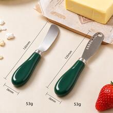 6Pcs Stainless Steel Butter Spatula, Ceramic Handle, Multi Color Options, Cheese Knife, Jam Spatula, Ergonomic, Hanging Hole, Dishwasher , Kitchen Utensils For Home Breakfast, Cafe, Dessert, Party, Housewarming Holiday Gift - View 16