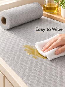 Roll Of Non-Slip EVA Drawer Liner/Moisture-Proof Mat. Reusable And Easy To Clean, This Protective Liner Simplifies Kitchen Cleanup; Suitable For Cabinets, Refrigerators, Vanity Drawers, And Shoe Racks. A Great Choice For Kitchen Use And Entertaining. - A - View 7