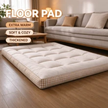 All Season Tatami Floor Mat Mattress, Soft Breathable Foldable Sleeping Pad, Multiple Sizes Bedding Mat, Suitable For Indoor Bedroom, Dormitory, Guest Room And RV Camping Use - Black - View 3
