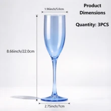 1/2/4/6/12pcs Luxury High Stem Crystal-Like Shatterproof Reusable Long Handle Cups, Banquet Wedding Birthday Party Dessert Juice Cold Drink Cups, Home Dining Table Atmosphere Decorative Cups - Perfect For All Parties - View 15