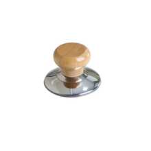 1/4 Wooden Pot Lid Button - Heat-Resistant Wooden Handle With Stainless Steel Base, Anti Scalding Replacement Pots, Pans And Utensils, 5.71 Cm Diameter, Kitchen Utensil Accessories, Pot Lid Replacement, Kitchen Utensils, Durable Kitchen Supplies - View 9