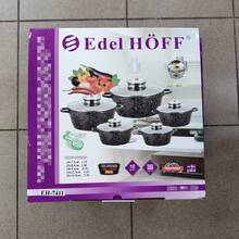 10-Piece Cookware Set, 5 Black Speckled Pots With Glass Lids, 16/18/20/24/26 Cm, For Everyday Family Cooking - View 11