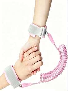 1pc Anti-Lost Wrist Strap - Retractable Spring Tether, Outdoor Travel Anti-Lost Wrist Strap - Multicolor - View 3