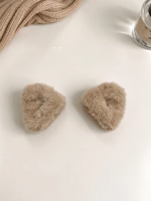 1/2/6pcs Super Cute Fluffy Cat Ear Side Hair Clips, Suitable For Forehead Strands And Princess Hairstyle, Half-Up Ponytail Bangs Clip, Daily Wear And Hair Accessory Gift - Multicolor - View 14