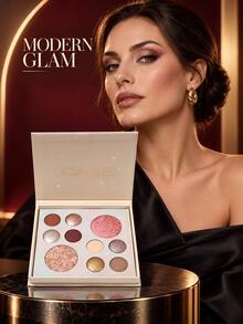 UCANBE Palet Makeup All-In-One untuk Memanggang, Set Rias Wajah Eyeshadow, Blush, dan Kontur, Kotak Hadiah Makeup Wajah Lengkap untuk Wanita, Pigmen Netral - MultiWarna - View 5