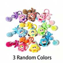 1 buah Gantungan Kunci Boneka Berbulu Lucu dengan Pom Pom, Hiasan Tas Figur Berbulu yang Menggemaskan, Cocok untuk Ransel, Hadiah Gaya Y2K untuk Wanita dan Anak Perempuan - MultiWarna - View 12