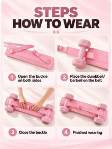Sports Thickened Hip Thrust Belt (Dumbbell Not Included), Adjustable Dumbbell Hip Thrust Strap, Wide Cushioning Support, Buckle Closure, Portable Weighted Support Strap, Suitable For Hip Thrust Training, Glute Exercises, Strength Training, Home Fitness, Autumn/Winter Workout - One Size Fits All - View 9