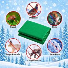 1pc Green Winter Plant Frost Cover, 2*3 Meters, Breathable Non-Woven Fabric, Frost-Proof, Wind-Proof, Snow-Proof, Suitable For Protecting Shrubs, Flowers, Vegetable Gardens And Yard Plants - 1pc Plant Frost Protection Cover (2x3m) - View 7