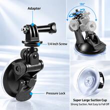 5-In-1 Heavy Duty Suction Cup Mount, Tool-Free Installation, Compatible With Insta360 X5/X4/X3, Hero 13/12/11/10/9 And Phones - View 7
