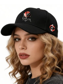 1 buah/2 buah Topi Baseball dan Tas Selempang Unisex Motif Bushido Hitam, Dapat Diatur Ukurannya, Hadiah untuk Diri Sendiri atau Teman - MultiWarna - View 4