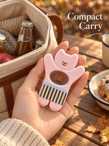 Creative DIY Fridge Magnet Magnetic Can Opener, Personalized Portable Cat Shaped Tool With Peel And Stick Stickers, For Opening Beer And Soda Bottle Caps, Camping And Housewarming Gifts, Portable Compact Opening Tool For Home, Dorm & Kitchen. - View 8