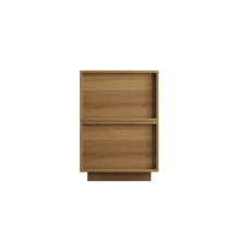 Wooden Nightstand Oak 38 * 48 * 50 Cm With Drawers For Bedroom - Oak - View 10