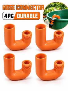 2PCS Elbow Water Pipe Connector, 3D Threaded Water Bucket Inlet Adapter, Practical Garden Hose Fitting, Water Pipe Connection Accessory, Suitable For Backyard Plant Watering And Outdoor Water Transfer - View 2