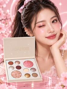 UCANBE Palet Makeup All-In-One untuk Memanggang, Set Rias Wajah Eyeshadow, Blush, dan Kontur, Kotak Hadiah Makeup Wajah Lengkap untuk Wanita, Pigmen Netral - MultiWarna - View 3