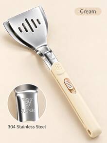 304 Stainless Steel Food Tongs With Textured Handle And Sliding Lock, Multi-Functional Flipping Spatula, Suitable For Frying, Grilling, Can Grip Toast, Tofu And Steak - View 13