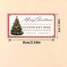 Customizable Christmas Gift Certificates: Personalized Text, Christmas Party Favors, Holiday, Commemorative Cards, Decorative Gift Vouchers - Card - View 10